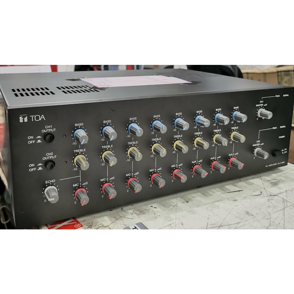 AMPLIFIER TOA ZA 2128M Q7 AMPLI MIXER MESJID 120watt x 2