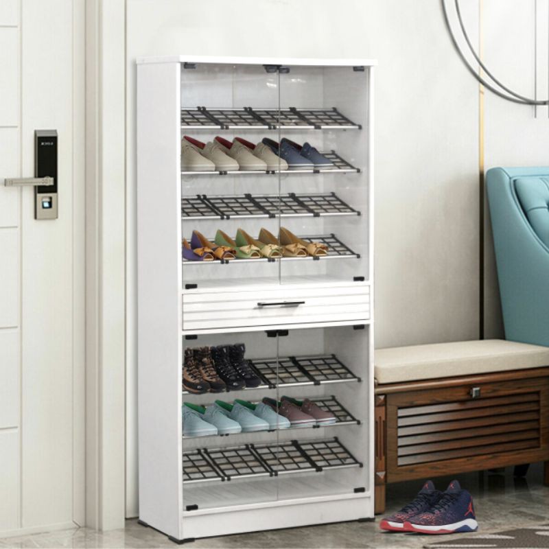 LEMARI SEPATU LEMARI SANDAL PINTU KACA ELEGAN DAN MINIMALIS