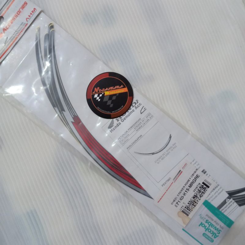 Sticker Velg (Wheel Sticker Rgrey) – CB150R StreetFire (K15)
