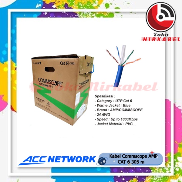 Commscope/AMP UTP Cat 6 UTP Cable Data Cat 6 AMP Original