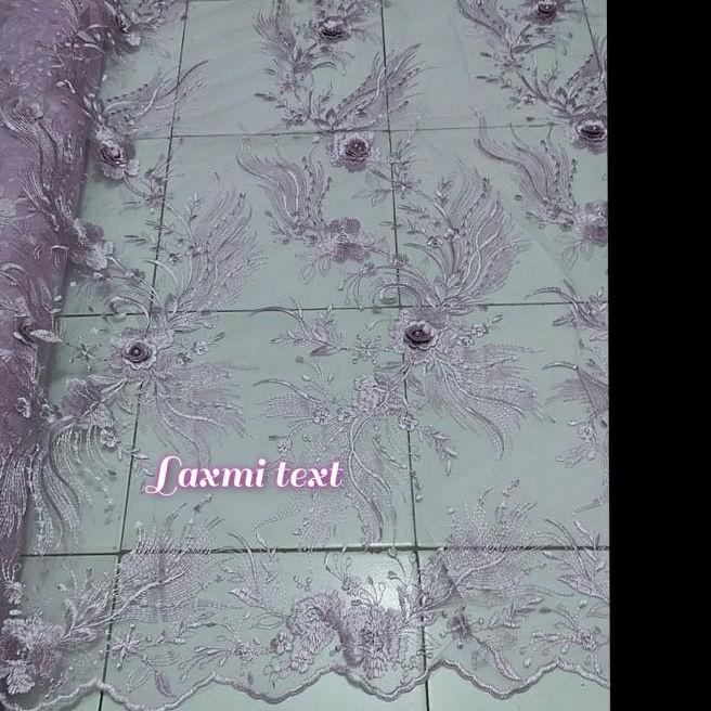kain - bahan Tile 3D / bahan Tulle 3d TERBARU