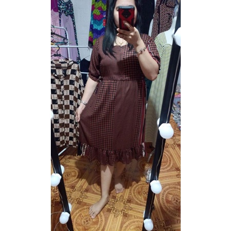 Dress ruffle rayon premium