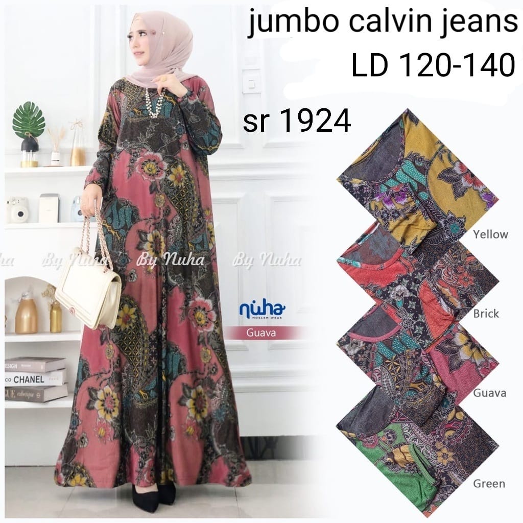 GAMIS CALVIN JEANS MOTIF ETNIK JUMBO