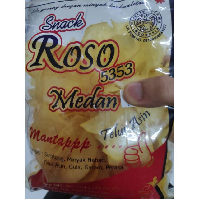 

Keripik Singkong ROSO 5353 Rasa Telur Asin