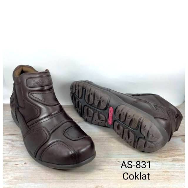 SEPATU BOOTS KULIT ASLI PRIA JUSTIN OTTO AS-831