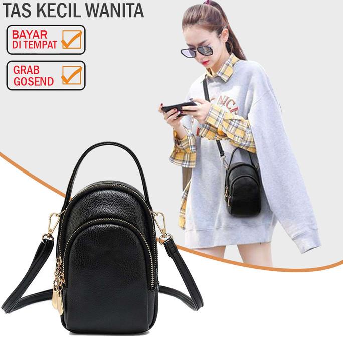 Tas Kecil Tas Selempang Wanita Import Tahan Air Murah - Hitam