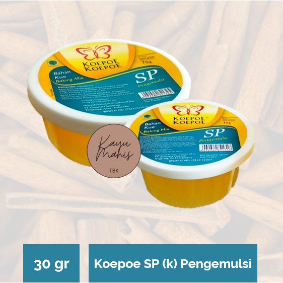 

Koepoe Koepoe SP(k) 30gr Pengemulsi Bahan Kue