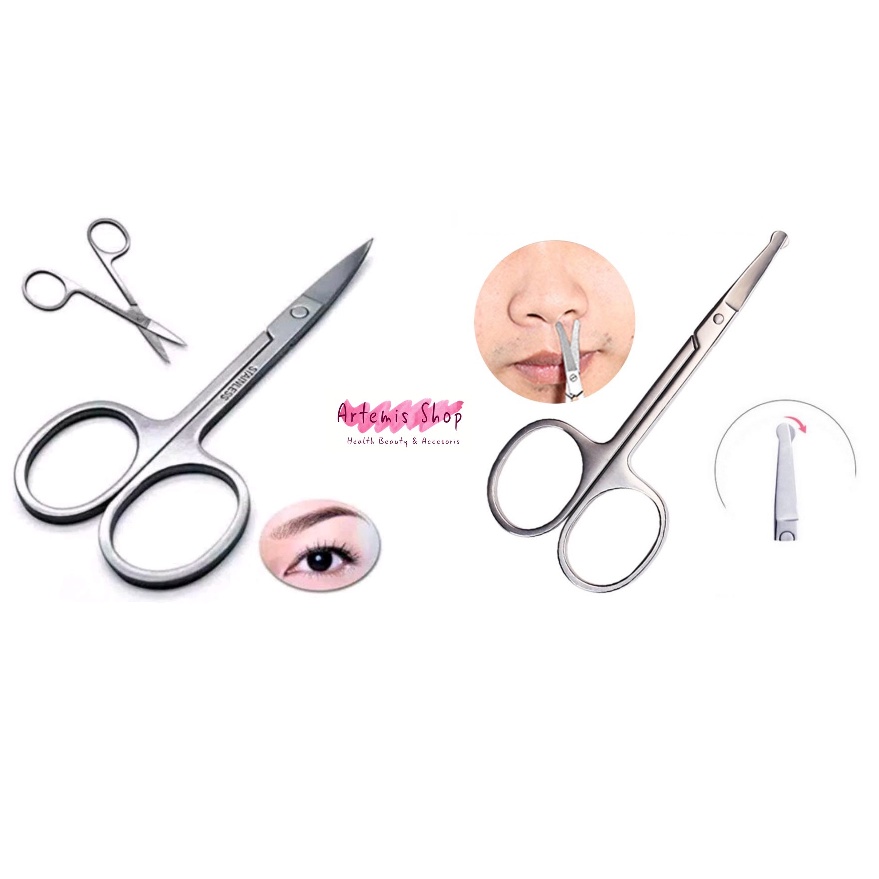 Gunting Kecil Cukur Sulam Alis Bulumata Scott Stainless Steel Beauty Eyebrow Scissors Makeup Kecil / Gunting Bulu Hidung