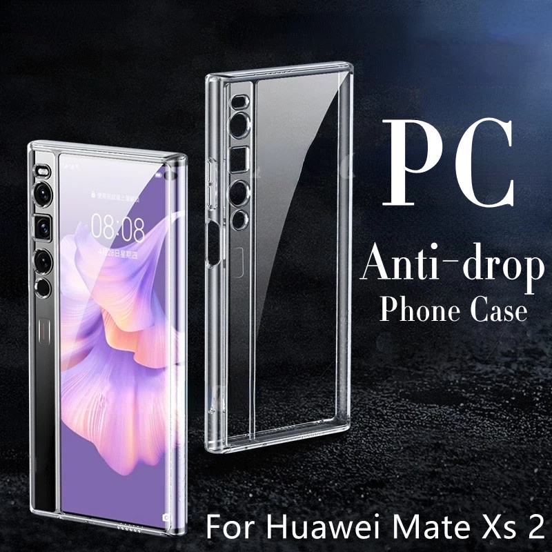 Casing Hard Case PC Transparan Lipat Anti Jatuh / Gores Untuk Huawei Mate Xs 2