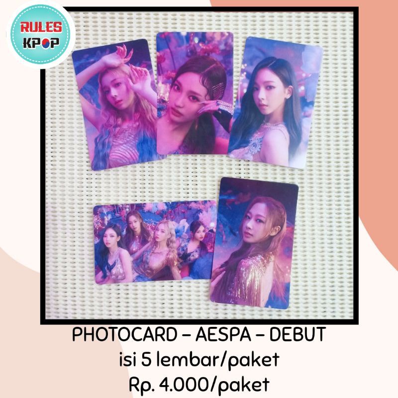 READY / COD - PHOTOCARD AESPA BLACK MAMBA PC AESPA BLACK MAMBA PHOTO CARD AESPA BLACK MAMBA PAKET SE