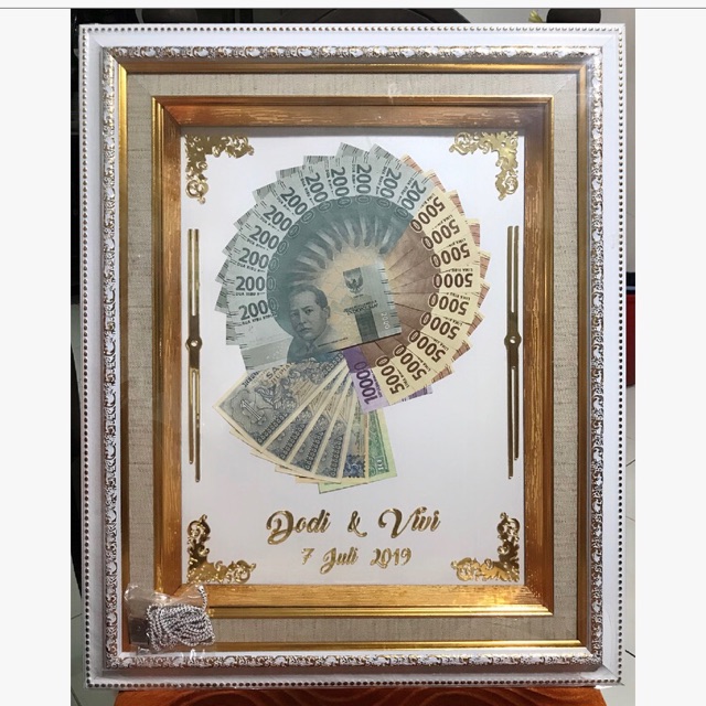 Jasa mahar pernikahan 30x40cm / mahar 3d/ pigura 3d/ frame 3d/ pigura mahar/ frame mahar