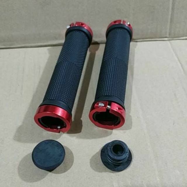 handle grip hand grip sarung stang bmx mtb lock merah