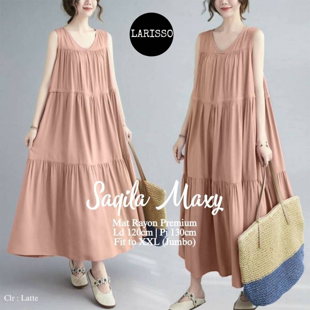 Saqila maxy  by Lariso | 130520 | maxi premium rayon