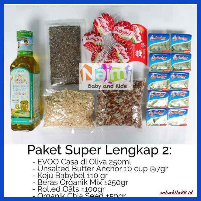 SEREAL-BUBUR-BAYI- PAKET HEMAT MPASI EVOO CASA DI OLIVA KEJU BABYBEL UB CHIA SEED -PRODUK-ORI-ASLI.