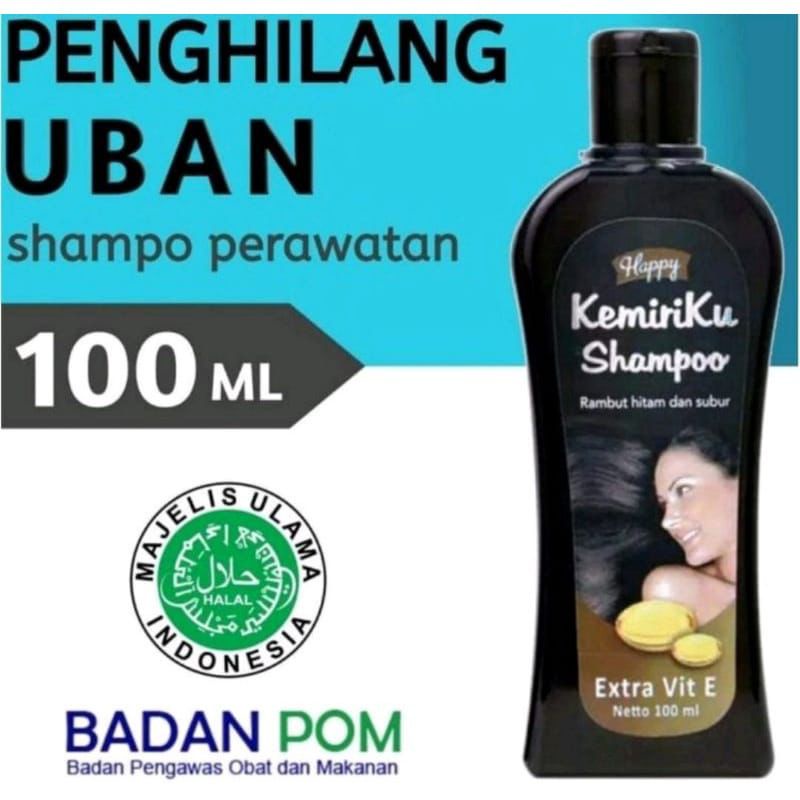 shampo kemiruku / shampo happy / shampo penghilang uban 100ml