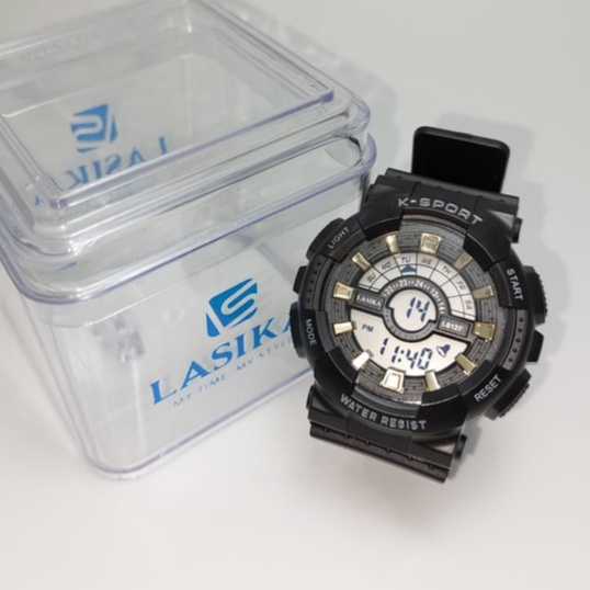 UNISEX Jam Tangan Lasika 8127 Digital Sporty Premium Anti Air