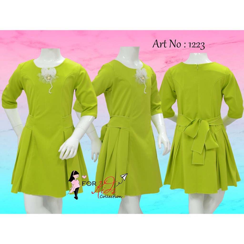 Dress Fashion Lengan 7/8 Anak Perempuan