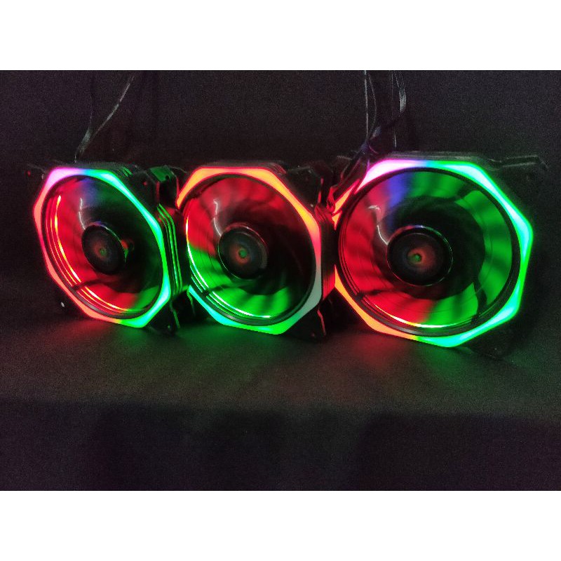 FAN RGB 3 BUAH + 1 CONTROLLER + 1 REMOTE / XBT 113R Segi 8