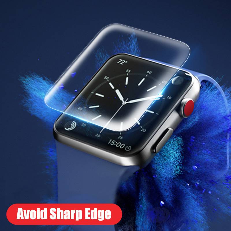 2pcs Screen Protector for Apple watch 4 3 2 3D Hydrogel Full Cover Protective Film for i watch 38mm 42mm 40mm 44mm