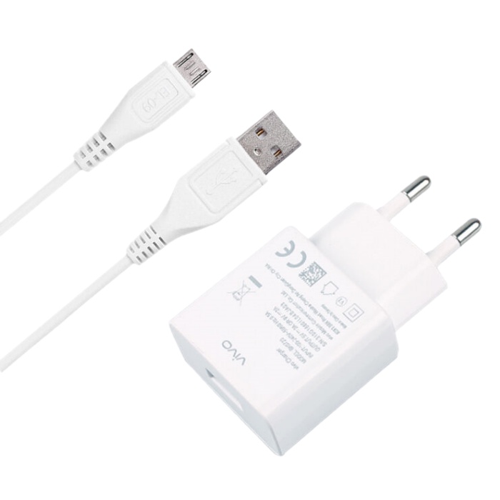 Charger Vivo Ori Original 100% Fast Charging Micro Usb / Casan Vivo ORI Micro Usb 9V 2A