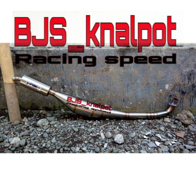 knalpot standar racing f1zr berhan plat stainless anti karat