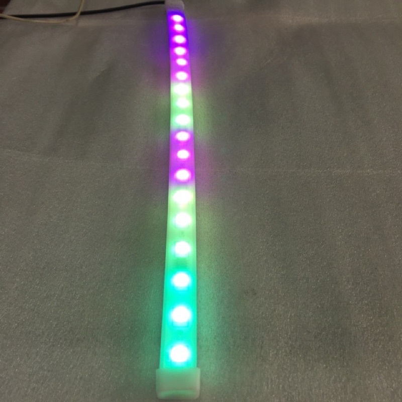 Lampu LED strip fleksibel Aurora 30-60cm RGB running new strobo 5050 12V Import Lampu Aurora 30cm 60cm