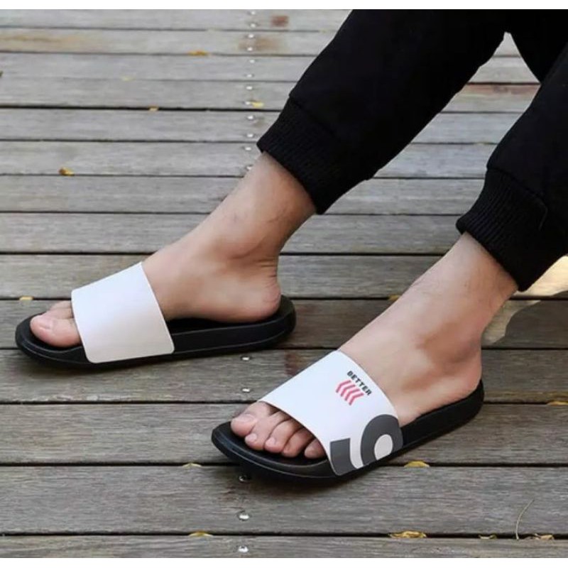 PROMO Sandal Pria Sandal Slide Pria Sandal Karet Pria Sandal Pria Murah Terbaru  BTTER X2