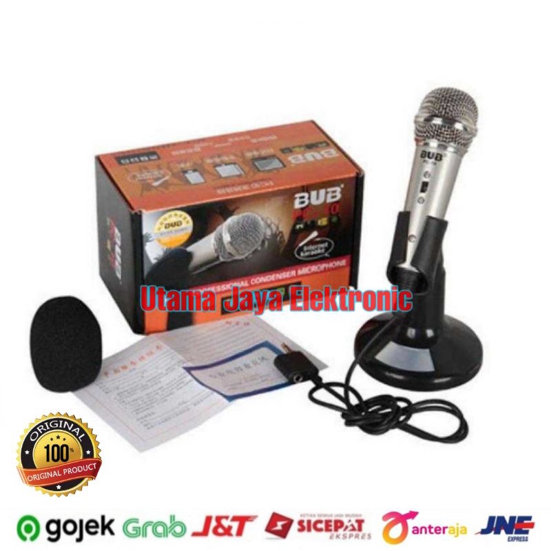 Microphone Condenser BUB 3.5mm 2input Smartphone PC-10