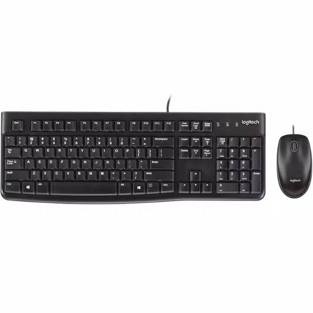 Keyboard mouse usb Logitech mk120 original combo