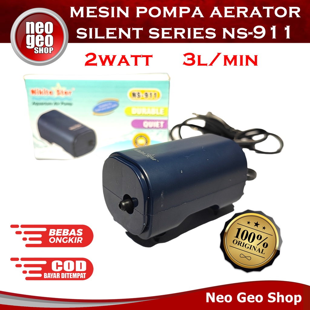 NIKITA STAR NS911 NS 911 mesin pompa aerator udara air pump aquarium silent