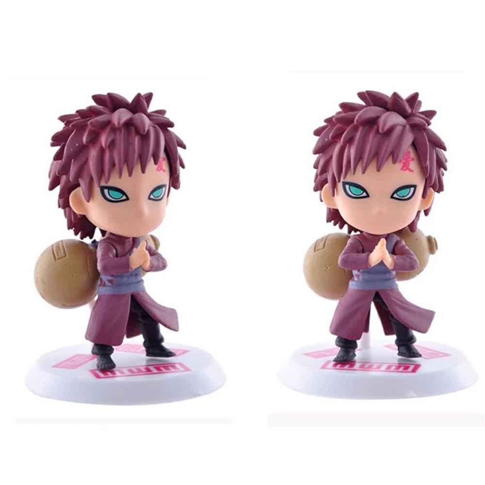 Agustinina Naruto 6pcs/ Mainan PVC Lot Gaara Sasuke Obito Model Figurine Kakashi