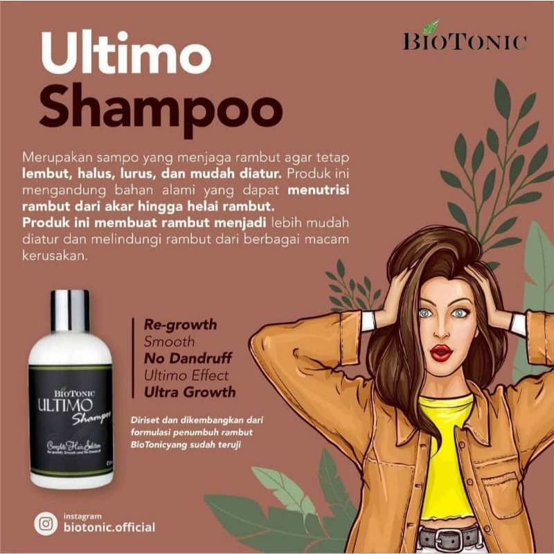 BIOTONIC Ultimo Shampoo 3in1 250mL | Shampo