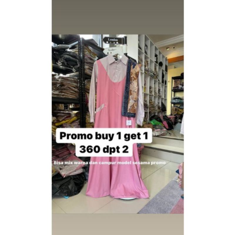 Rima dress ORI by JOURNEY beli 1 gratis 1 () Ecer 195k