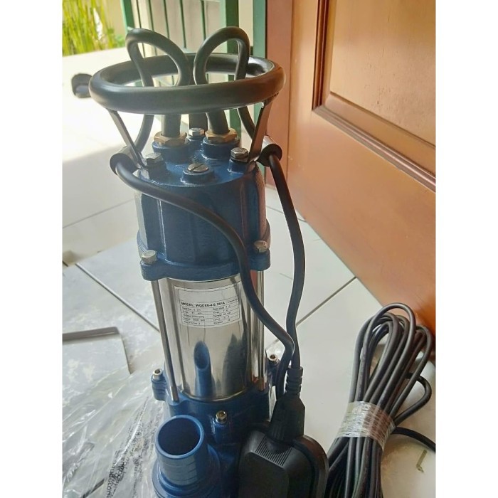 MAXPUMP WQDX6-4-0.18FA Pompa Celup Air Kotor Dan Asin Khusus Air Laut Otomatis Sewage Pump 220Volt 6 Kubik 1.5 inch