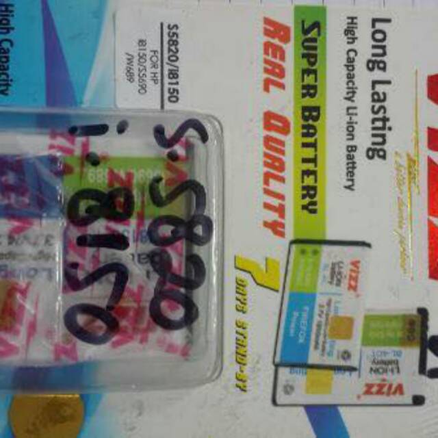 Baterai double power vizz samsung s5820 i8150 galaxy wonder