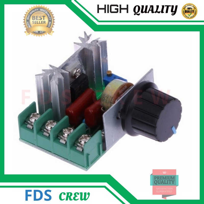 Dimmer SCR 2000W Motor Speed Controller PWM Regulator 220V AC Pengatur Kecepatan Motor