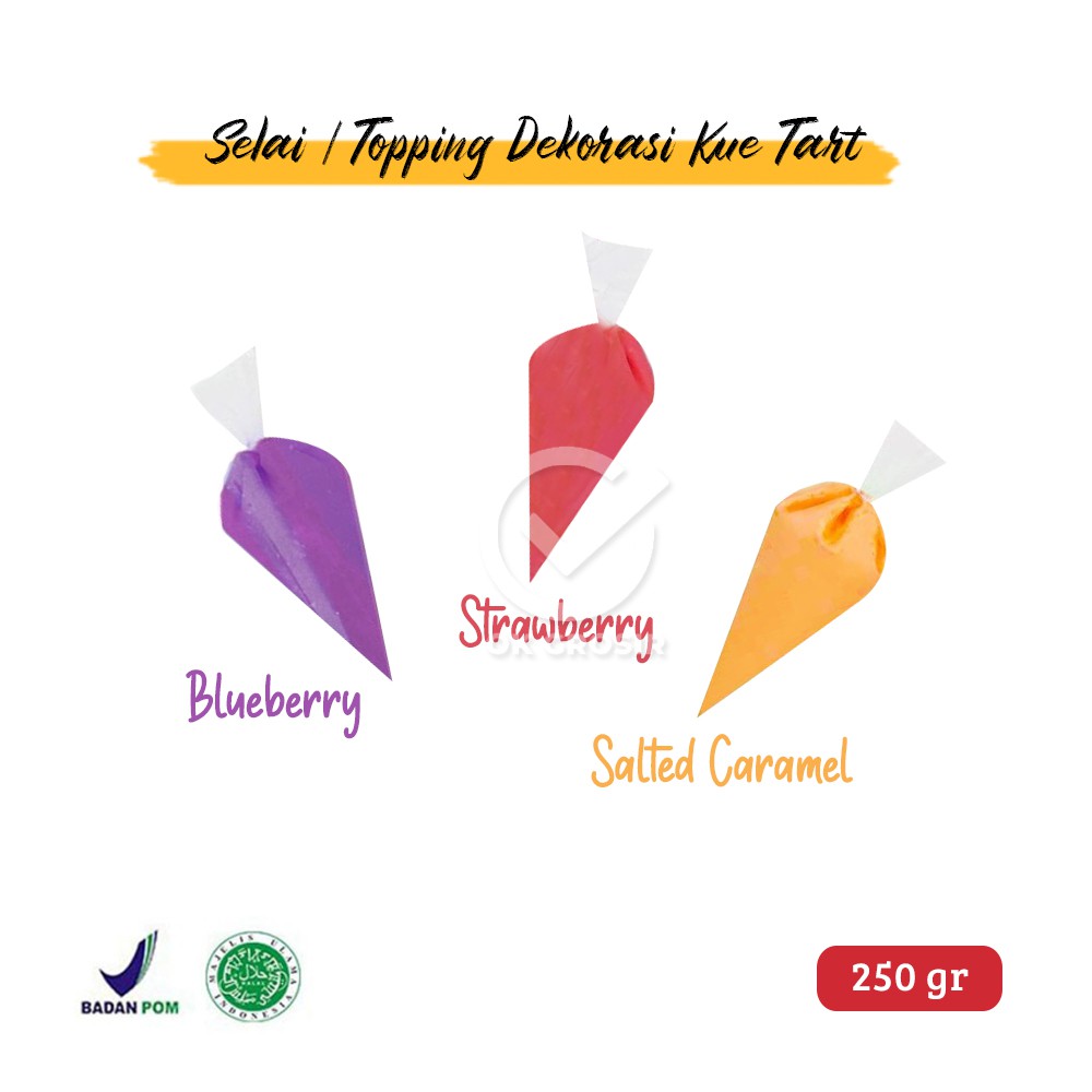 

Selai / Topping Tulisan Dekorasi Kue Tart Kemasan Piping Bag (100 gr)