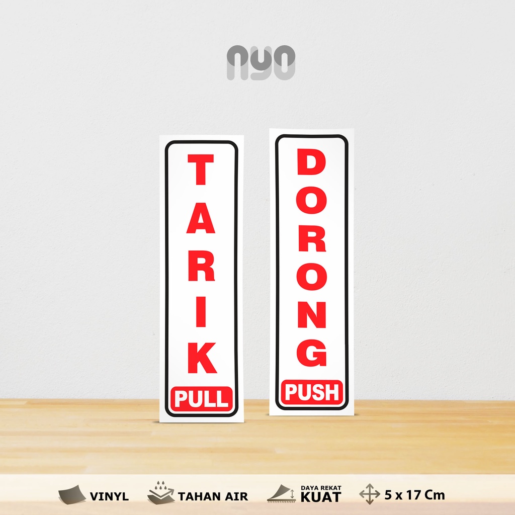 

STIKER PINTU TARIK DORONG 5000 /SET BAHAN BAGUS TAHAN AIR