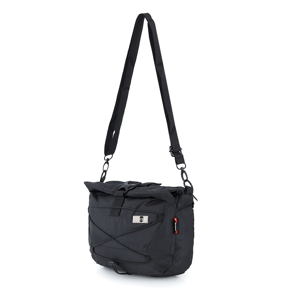 Tas Selempang Pria Sling Bag Premium Hitam Abu-abu