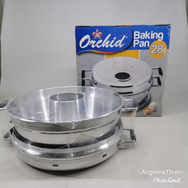 Baking pan 8 telur uk 28cm ORCHID alumunium