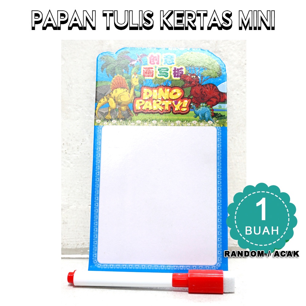 

Mainan papan tulis Kertas spidol SATUAN 1 pc - PAPAN TULIS KERTAS MINI SATUAN 1 buah