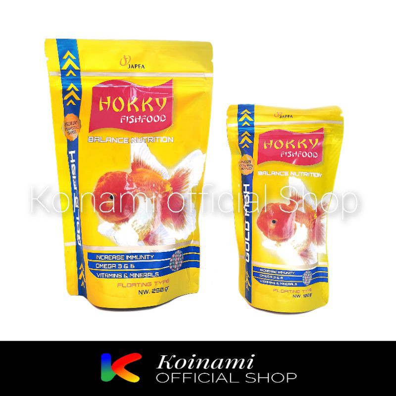 Hokky 250gr  / pelet ikan / makanan ikan koki/ aquarium / aquascape