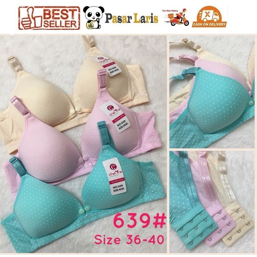 Bra Menyusui / BH Menyusui Nursing Bra chelyne Polka 639 tanpa kawat / Kutang