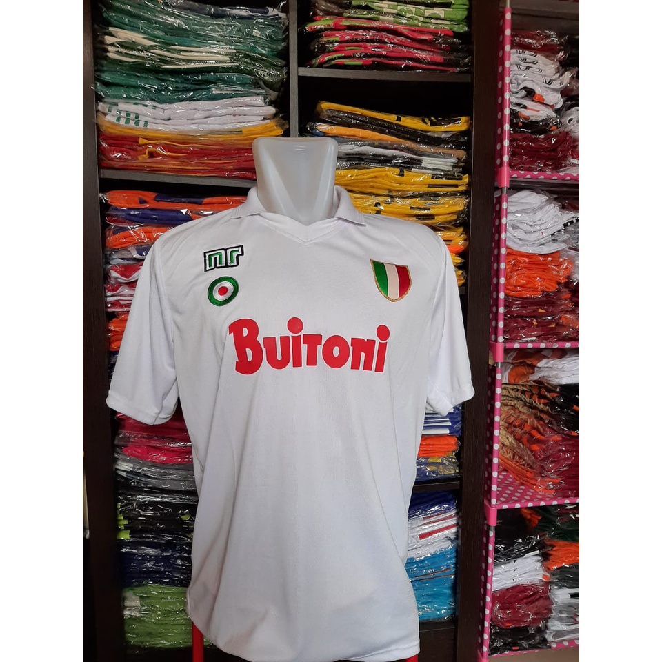 Jersey Napoli 1991 Buitoni Putih