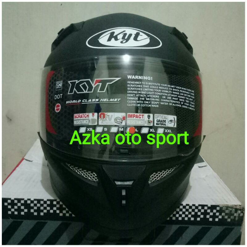 KYT K2R BLACK MATT - HITAM DOFF