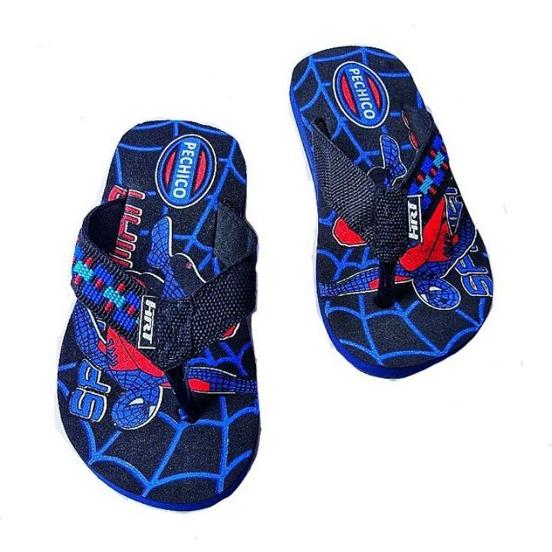 TERLARIS/SANDAL ANAK Motif SPIDERMAN/ Sandal Spon Anak Cowo asli pechico