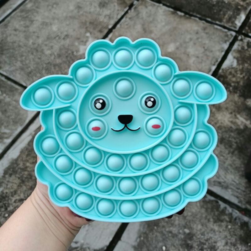 Mainan Viral Pop it Fidget Rainbow, Pop it viral, Mainan pop it, Fidget toys-domba biru