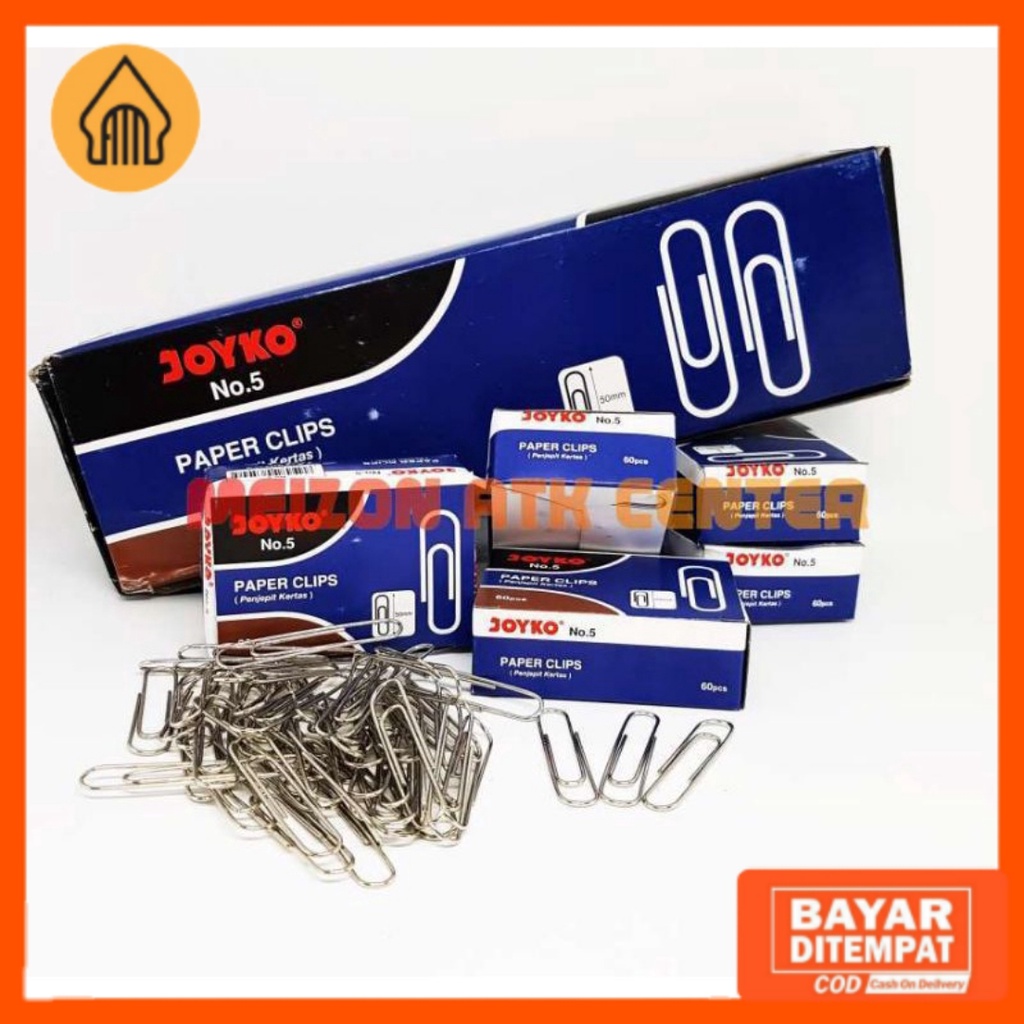 

Paper Clip JOYKO NO.5 tinggi 50mm isi 60 pcs