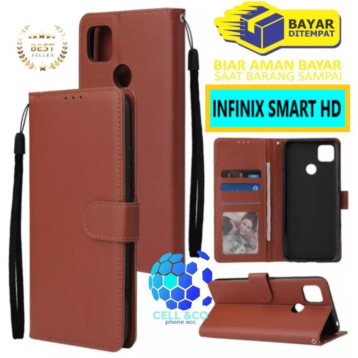 Flip cover INFINIX SMART HD Flip case buka tutup kesing hp casing flip case Premium leather wallet