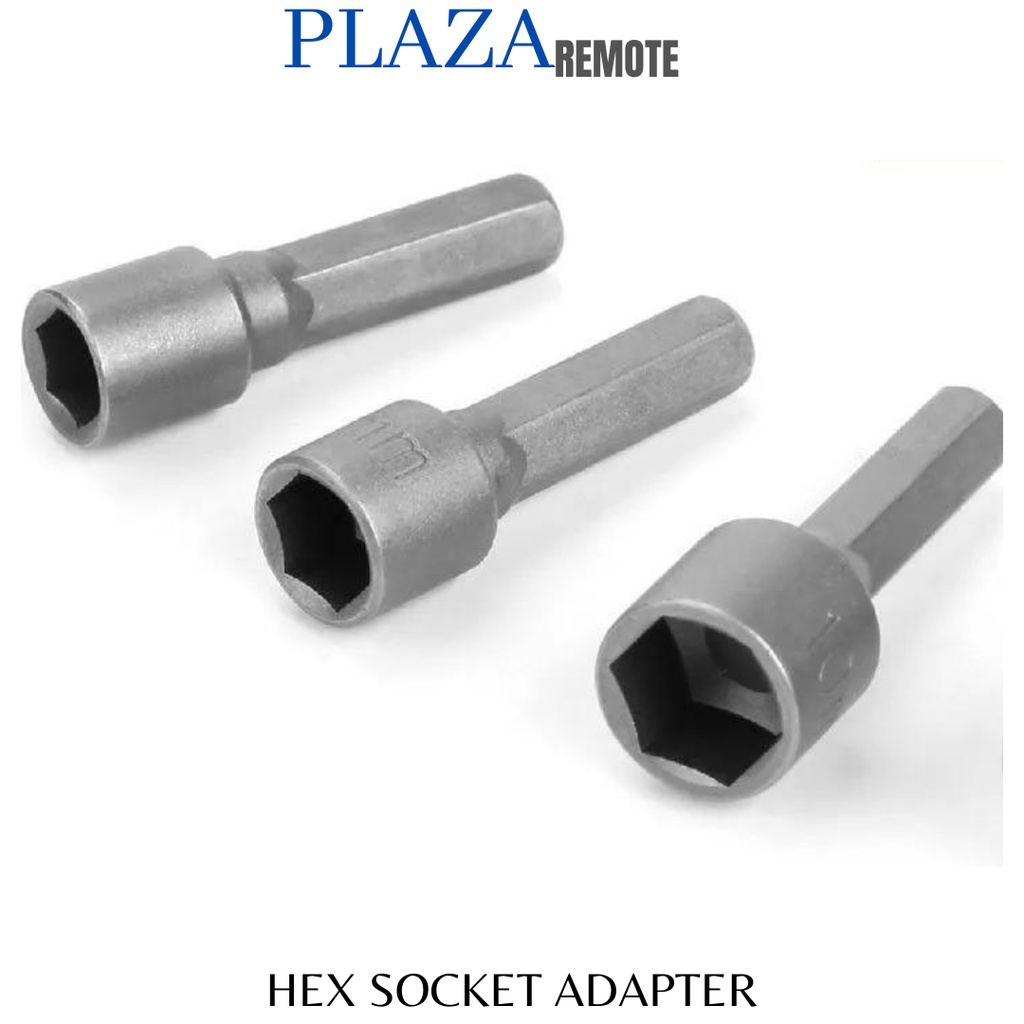 HEX SOCKET KONEKTOR SAMBUNGAN ADAPTER 1/4 (4CM)